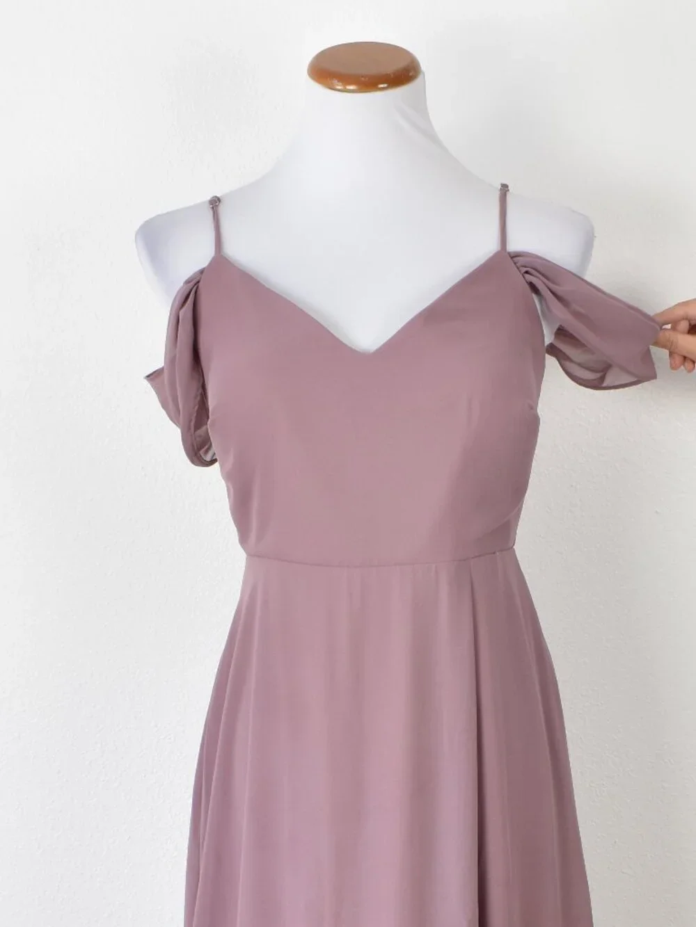 Birdy Grey DARK MAUVE Devin Convertible Chiffon Formal Dress - M - Picture 2 of 9